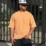 تیشرت بیسیک نارنجی کد 3616