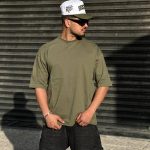 تیشرت بیسیک زیتونی کد 3628