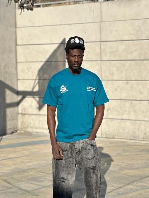 تیشرت طرحدار سبز کد 3654