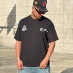 تیشرت طرحدار مشکی کد 3657