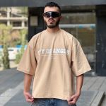 تیشرت چاپی کرم کد 11561
