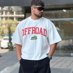 تیشرت طرحدار سفید کد 11569