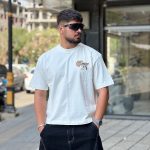 تیشرت طرحدار سفید کد 11574