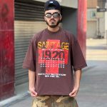 تیشرت طرحدار قهوه ای کد 11568