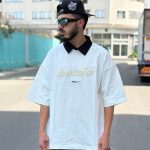 تیشرت یقه دار سفید کد 11200