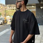 تیشرت گلدوزی مشکی کد 11224