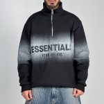 دورس نیم زیپ ESSENTIALS مشکی کد 11945