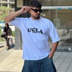 تیشرت طرح USLA رنگ سفید کد 925