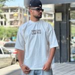 تیشرت طرحدار سفید کد 1092
