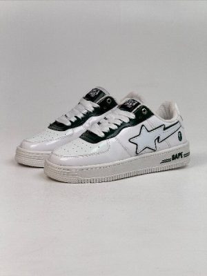 BAPE | بیپ سفید سبز کد 12195