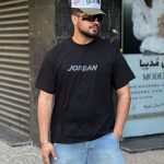 تیشرت طرحدار مشکی کد 226
