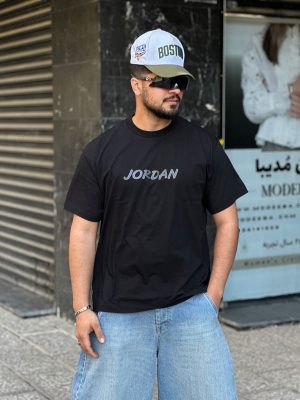 تیشرت طرحدار مشکی کد 226